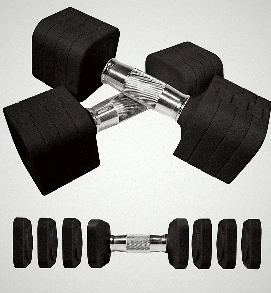 10KG Hanteln Verstellbar, 4in1 Kurzhanteln 2er Set 2/3/4/5 kg pro Hantel für...