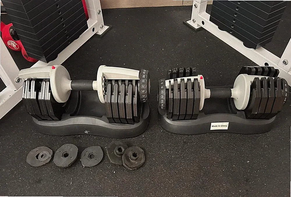 2x Ativafit Verstellbare Hanteln Homegym Fitness 25 KG, Platzsparend Dumbells
