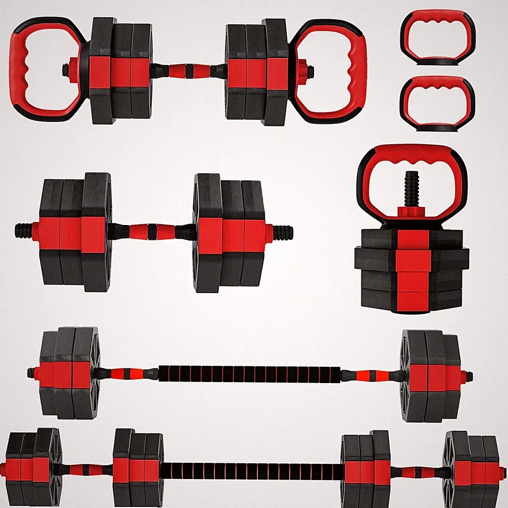 6-in-1 Hantelset Kurzhantel Set Kurzhanteln Langhanteln verstellbar 20 KG