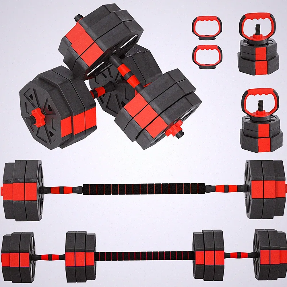 6-in-1 Hantelset Kurzhantel Set Kurzhanteln Langhanteln verstellbar 30 KG