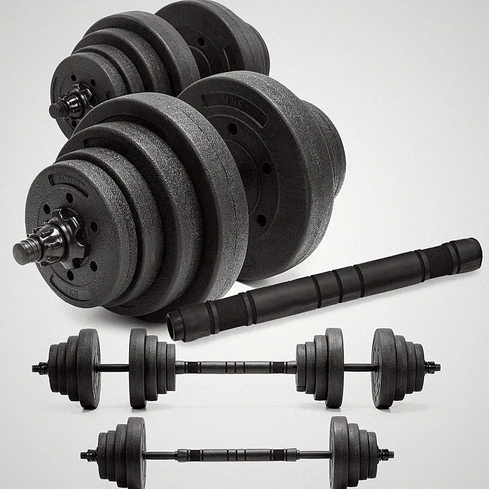ACTIGET® Verstellbare Hanteln 2x10 kg – Trainingsset 20 kg mit Hanteln