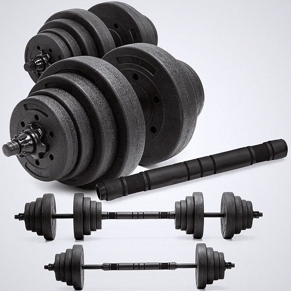ACTIGET® Verstellbare Hanteln 2x15 kg – Trainingsset 30 kg mit Hanteln, Scheiben