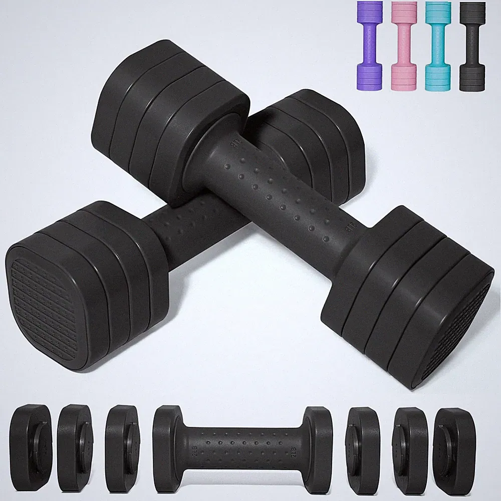 Adjustable Dumbbell Set, Each 0.9kg/1.81kg/1.36kg/2.27kg, 4 in 1 Free Weights