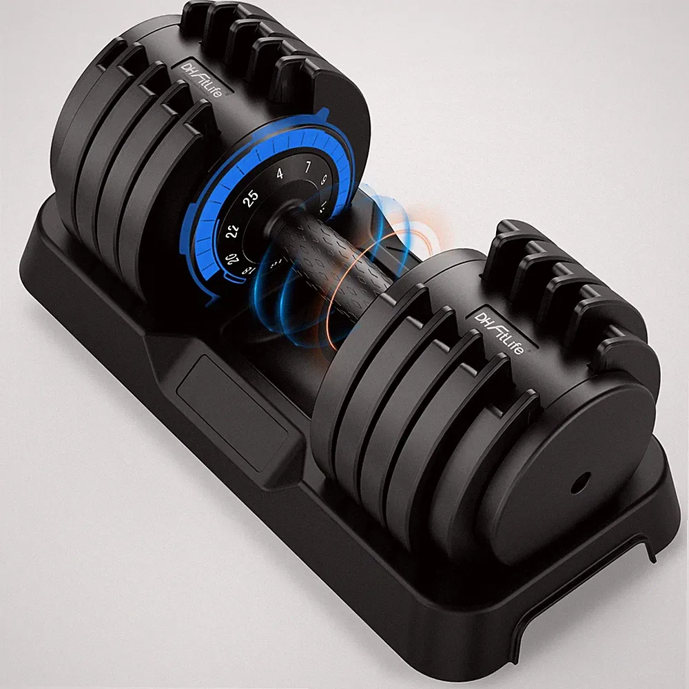 DH FitLife verstellbare Kurzhanteln 25kg – 10 Gewichts­stufen in 1