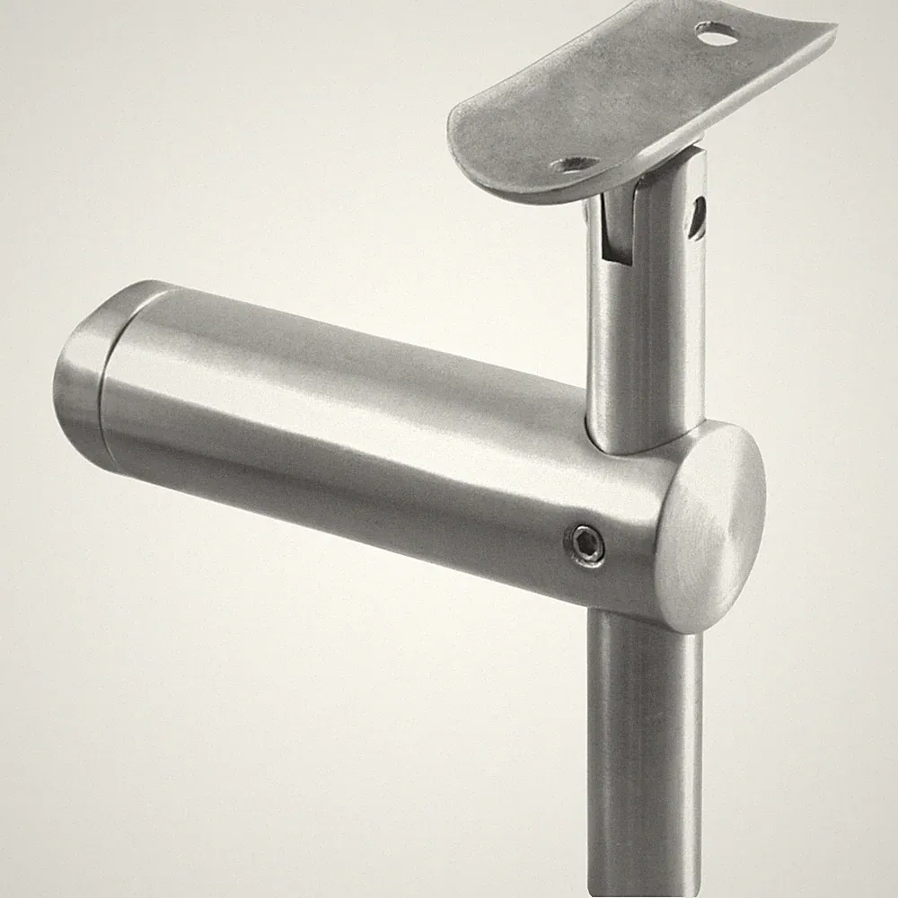 Edelstahl Handlaufhalter Neigungs- höhenverstellbar für Handlaufrohre Ø 42,4 mm