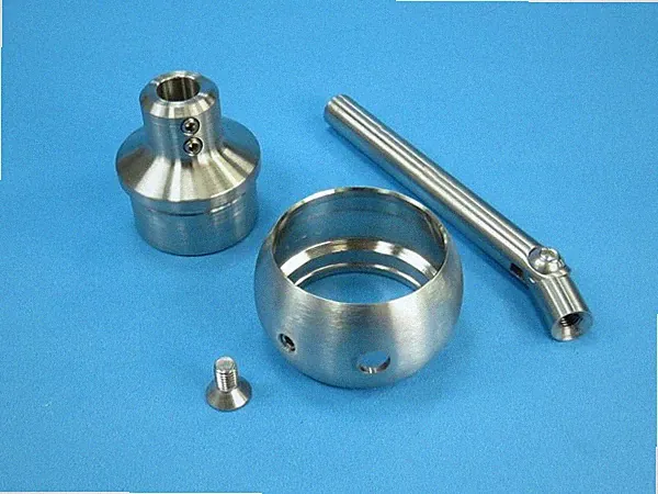 Edelstahl Rohrstütze Handlaufstütze Mit Gelenk Rohr 42,4mm Kugelring Verstellbar