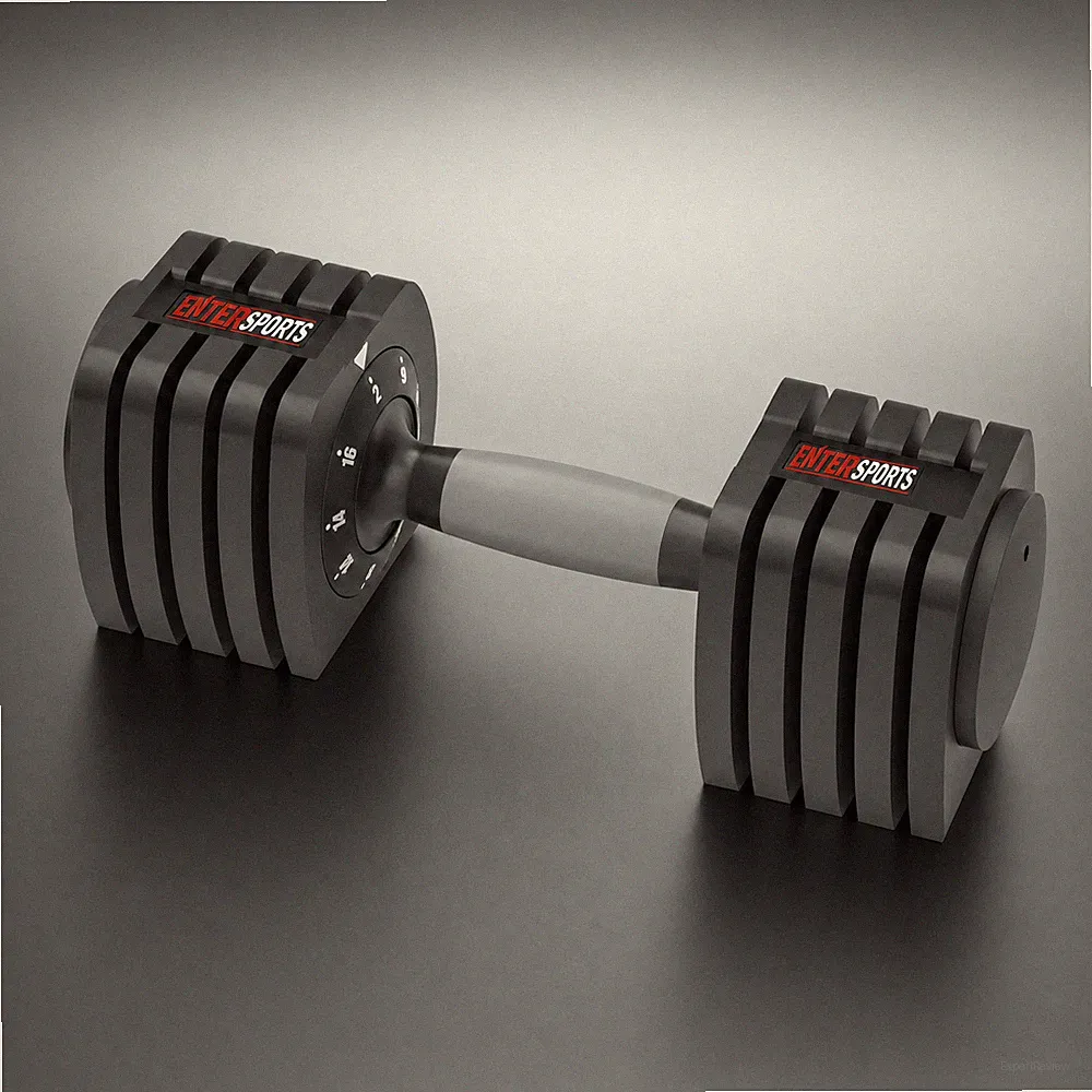 EnterSports Hantel 18kg verstellbar platzsparend rutschfest 70mm NEU OVP