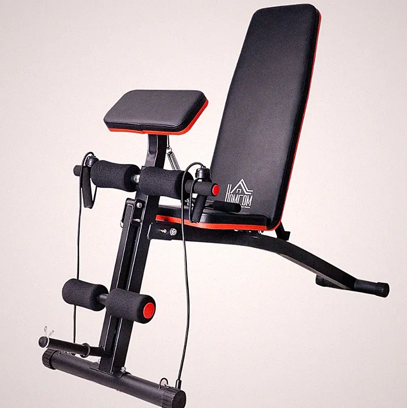 Faltbare Hantelbank Krafttraining Fitness 7 Neigungen verstellbar Workout Gym