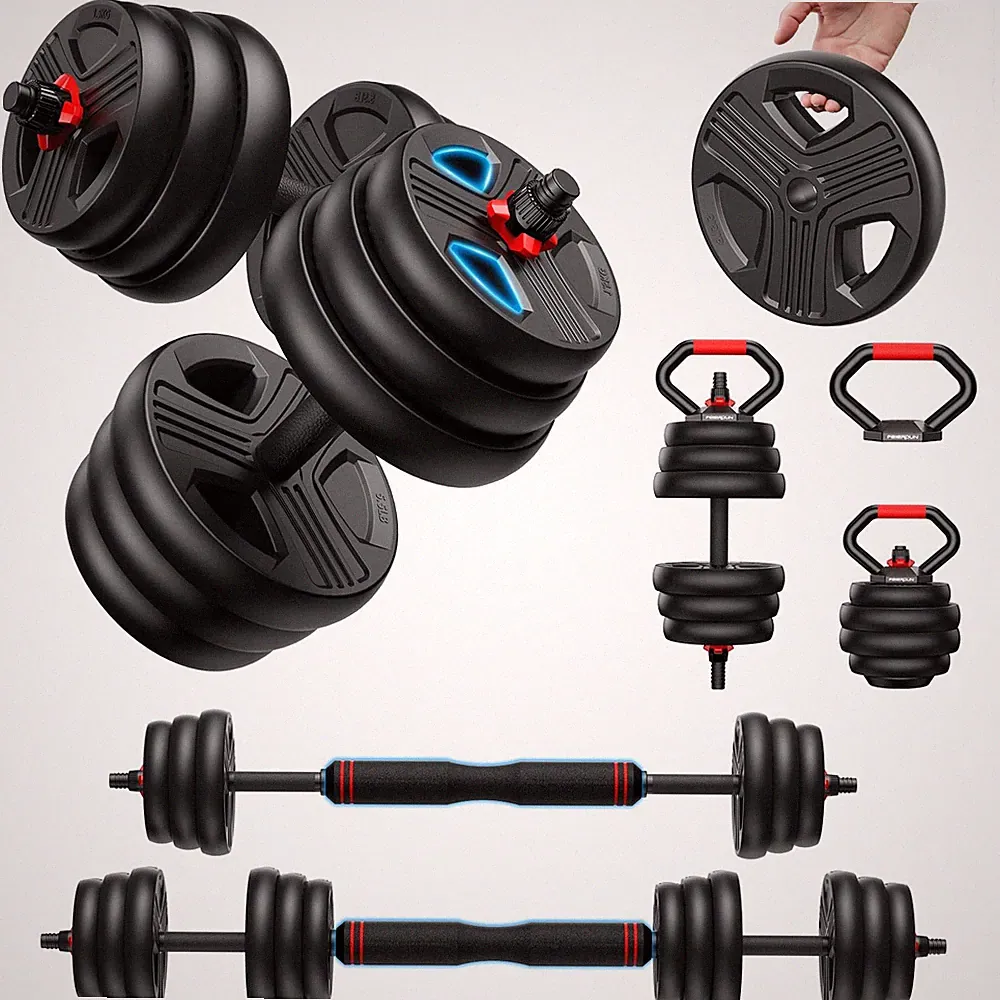 FEIERDUN 10kg 40kg Hanteln Verstellbar 2er Set 5 in 1 Hantelset Dumbbell