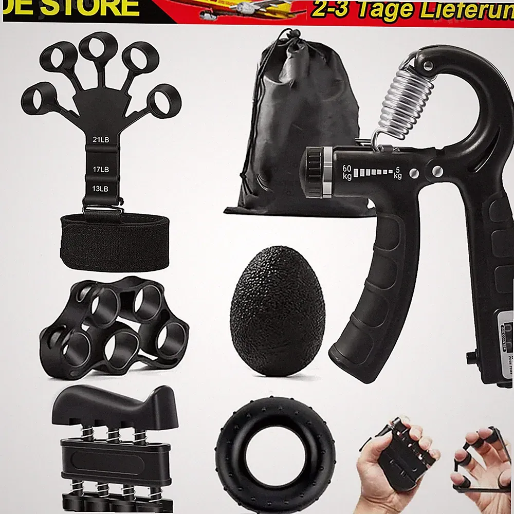 Fingerhantel Unterarmtrainer verstellbar 6er/set Fingertrainer Hand Griffkraft