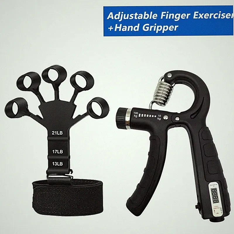 Fingerhantel Verstellbar Fingertrainer Handtrainer Unterarmtrainer 5-60kg