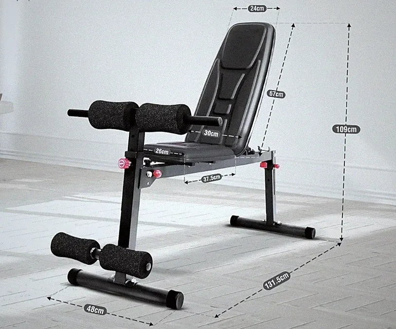 Fitnessbank verstellbar + Bowflex 552i Kurzhantel 2–24 kg