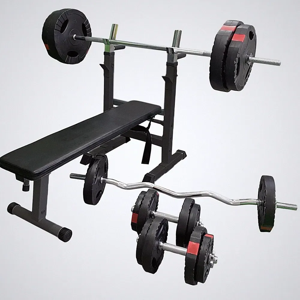GORILLA SPORTS® Hantelbank Flachbank Ablage Trainingsbank Schrägbank Klappbar