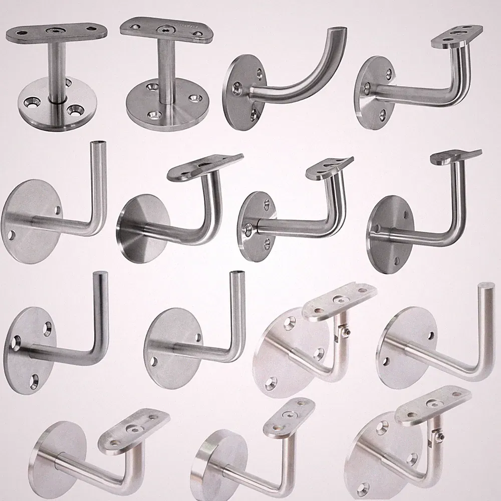 Handlaufhalter Handlaufträger Handlauf Geländer Rohrstütze Wandhalter Edelstahl