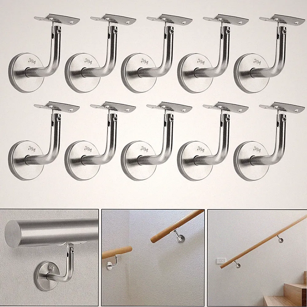 Handlaufhalter Handlaufträger Handlaufstütze Edelstahl Verstellbar Geländer