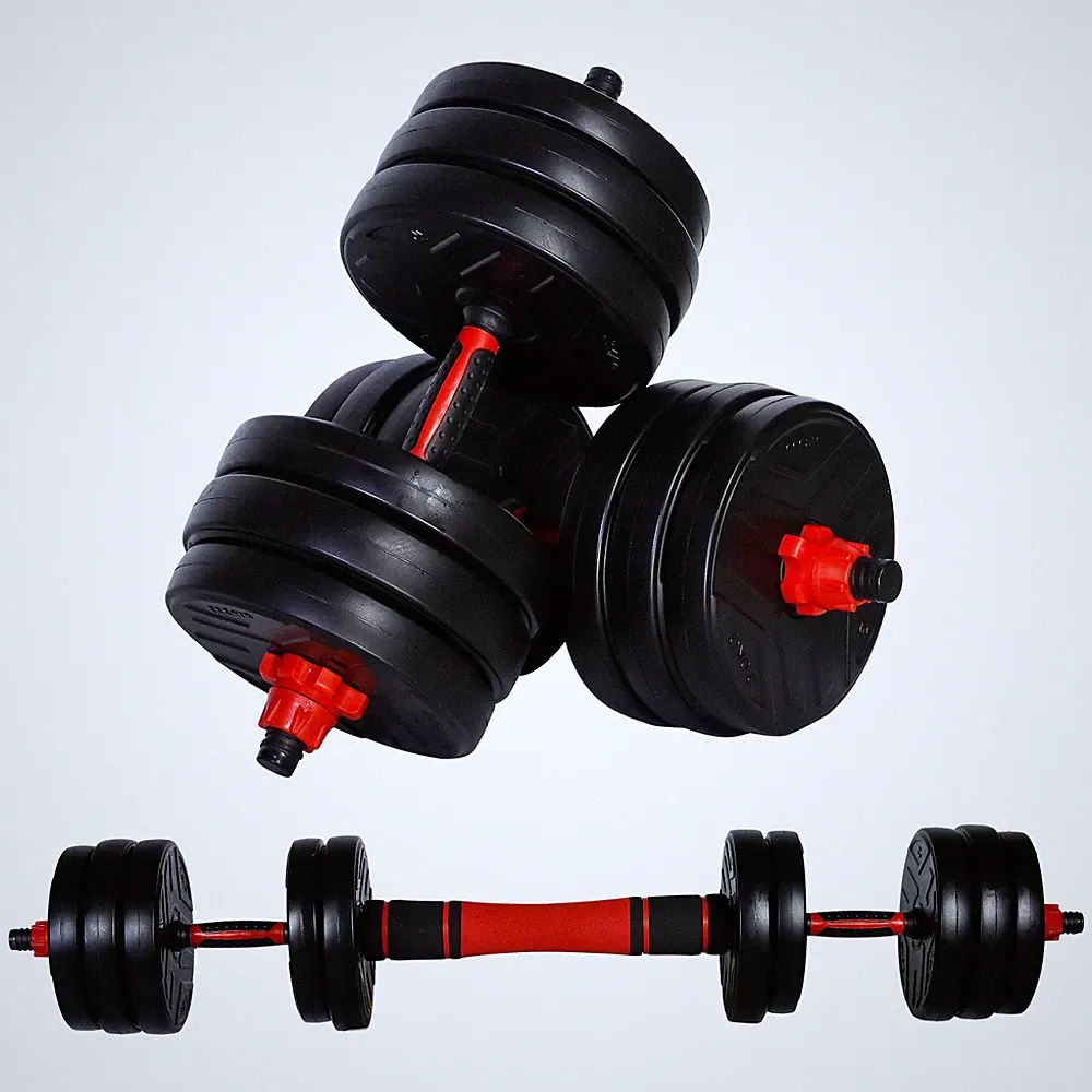 Hantel set 2er Kurzhantel Langhantel Hantel Dumbbell Gewichte verstellbar 30kg