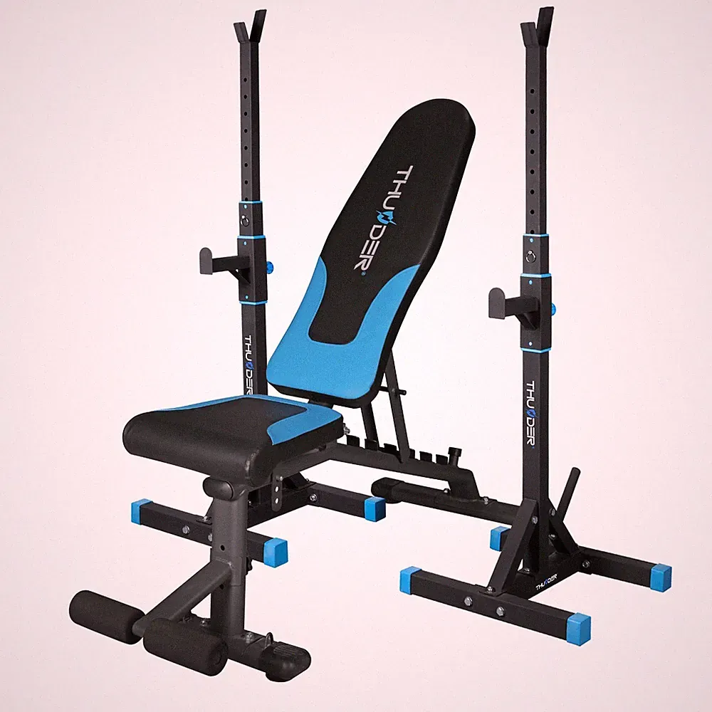 Hantelbank - Fitnessbank Langhantelablage Höhenverstellbarer THUNDER® SET#8