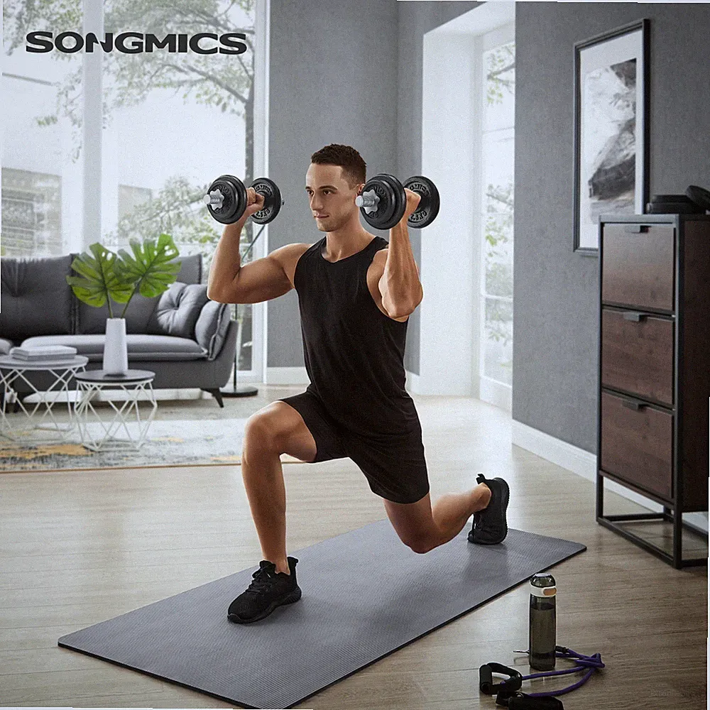Hanteln Hantelset aus Gusseisen verstellbar Workout Fitnesstraining SYL20T