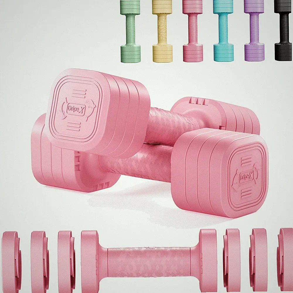 Hanteln Set 2,5kg 5kg 7,5kg verstellbar Fitness Kurzhanteln Damen Herren