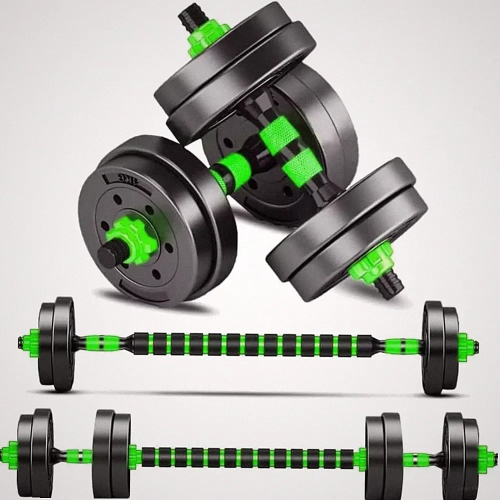 Hanteln Set 2x 10kg verstellbar Kurzhantel Gewichte Fitness Hantelset 2 in 1