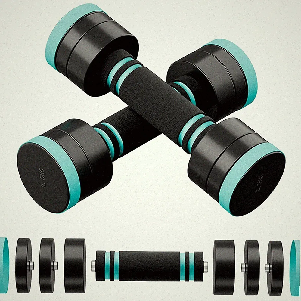 Hanteln Set 2x2,5kg - 30kg verstellbar Rostbeständig Kurzhanteln Krafttraining