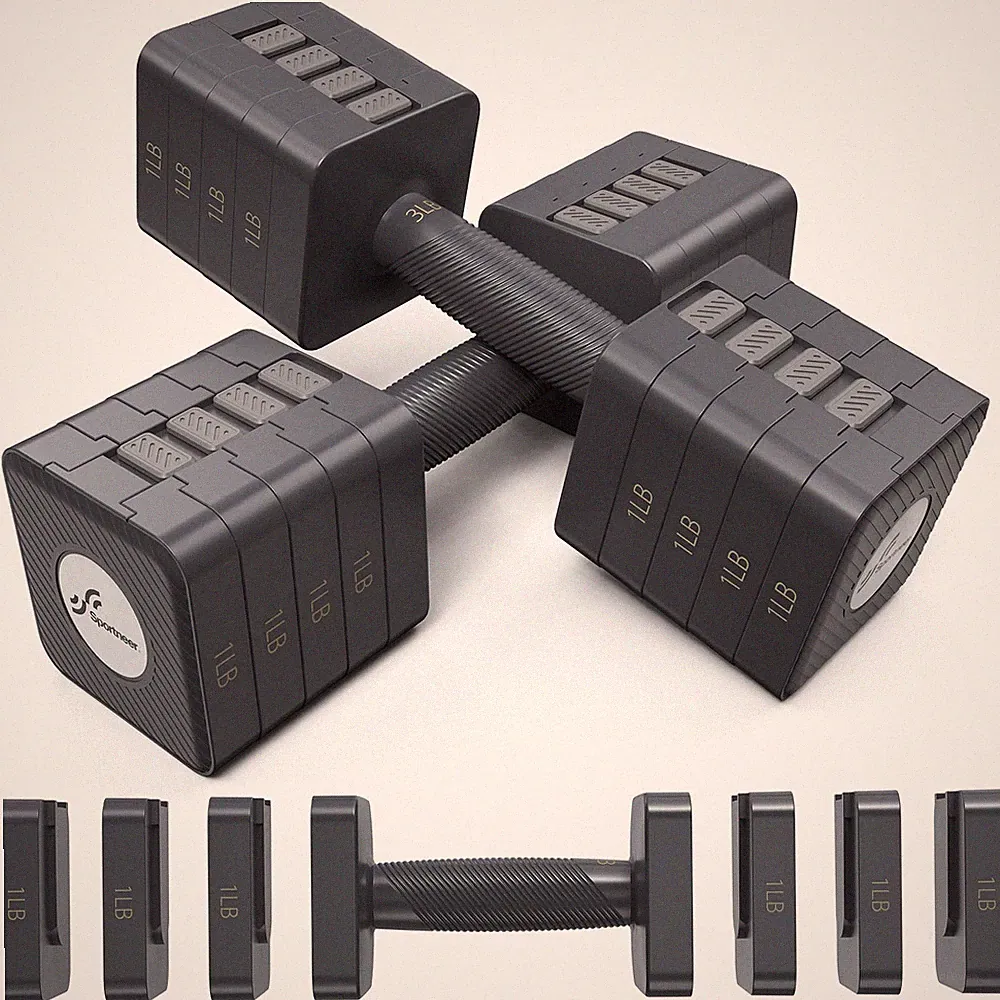 Hanteln Set Krafttraining Heim-Fitnessstudio Verstellbar Rutschfest 10 kg Set
