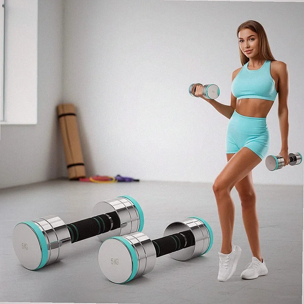 Hanteln Set Kurzhanteln verstellbar 10kg Edelstahl Fitness Krafttraining