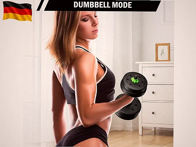 Hanteln set, Kurzhanteln Verstellbar, 2er Hantelset,Kurz Lang