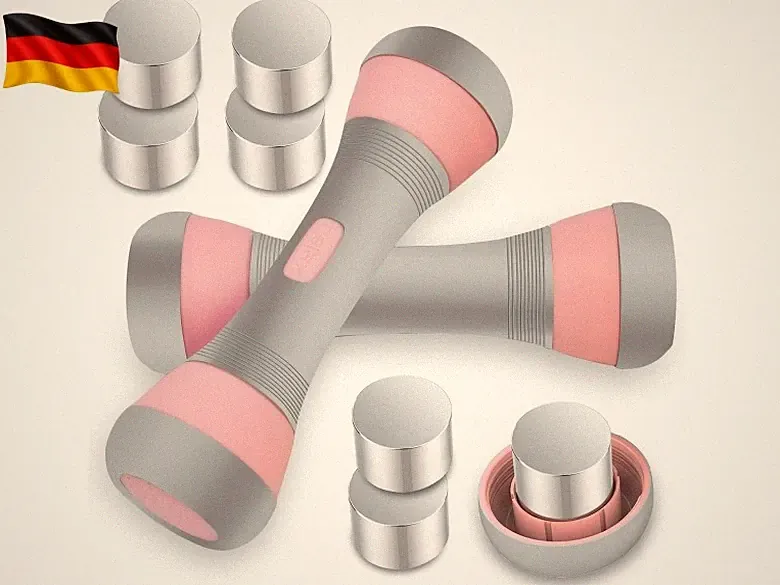 Hanteln Set Verstellbar Gewichte Hantelset für Männer, Frauen Fitness, K