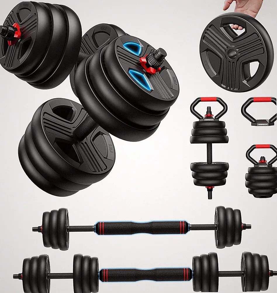 Hanteln Verstellbar 10kg-40kg 2er Set 5-in-1 Hantelset Fitness Sportgerät