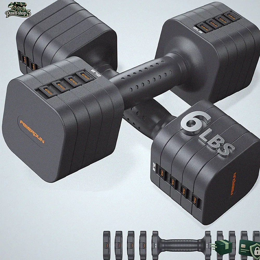 Hanteln Verstellbar Set 2 x 4,5kg 2 x 2,7kg Fitness Gewichte für Zuhause