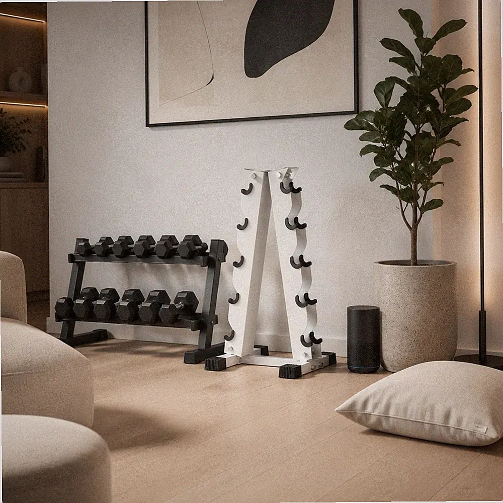 Hantelregal Stabil Mehrstufiger Hantelhalter Stur für Fitnessstudio, Gewerbe