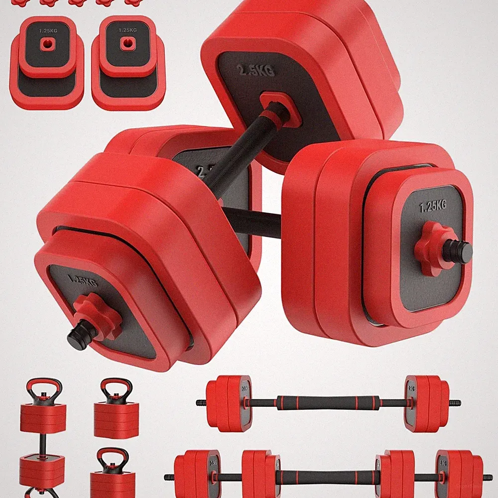 Hantelset 30kg verstellbar Kurzhanteln Langhantel Kettlebell Liegestütz Fitness