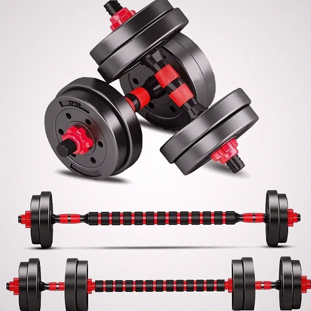 Hantelset verstellbar 2er Set Neopren 15kg für Fitnessübungen