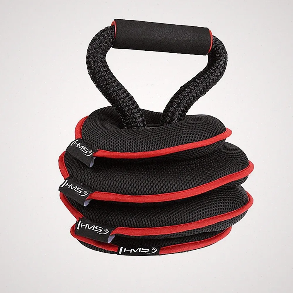 HMS Verstellbare weiche Kettlebell Kugelhantel Heimtraining KRM 9 kg