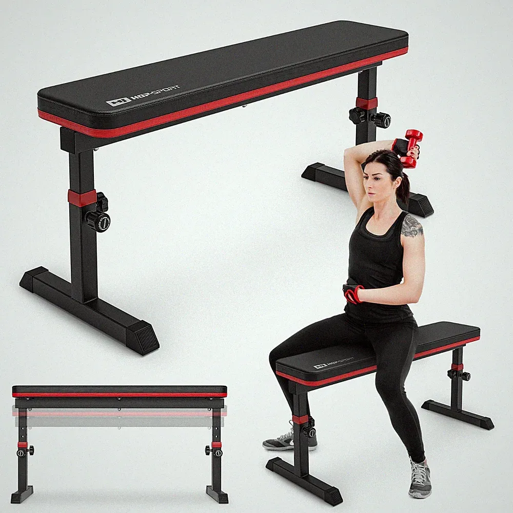 Hop-Sport Hantelbank HS-1025 klappbar, verstellbar, bis 200 kg belastbar