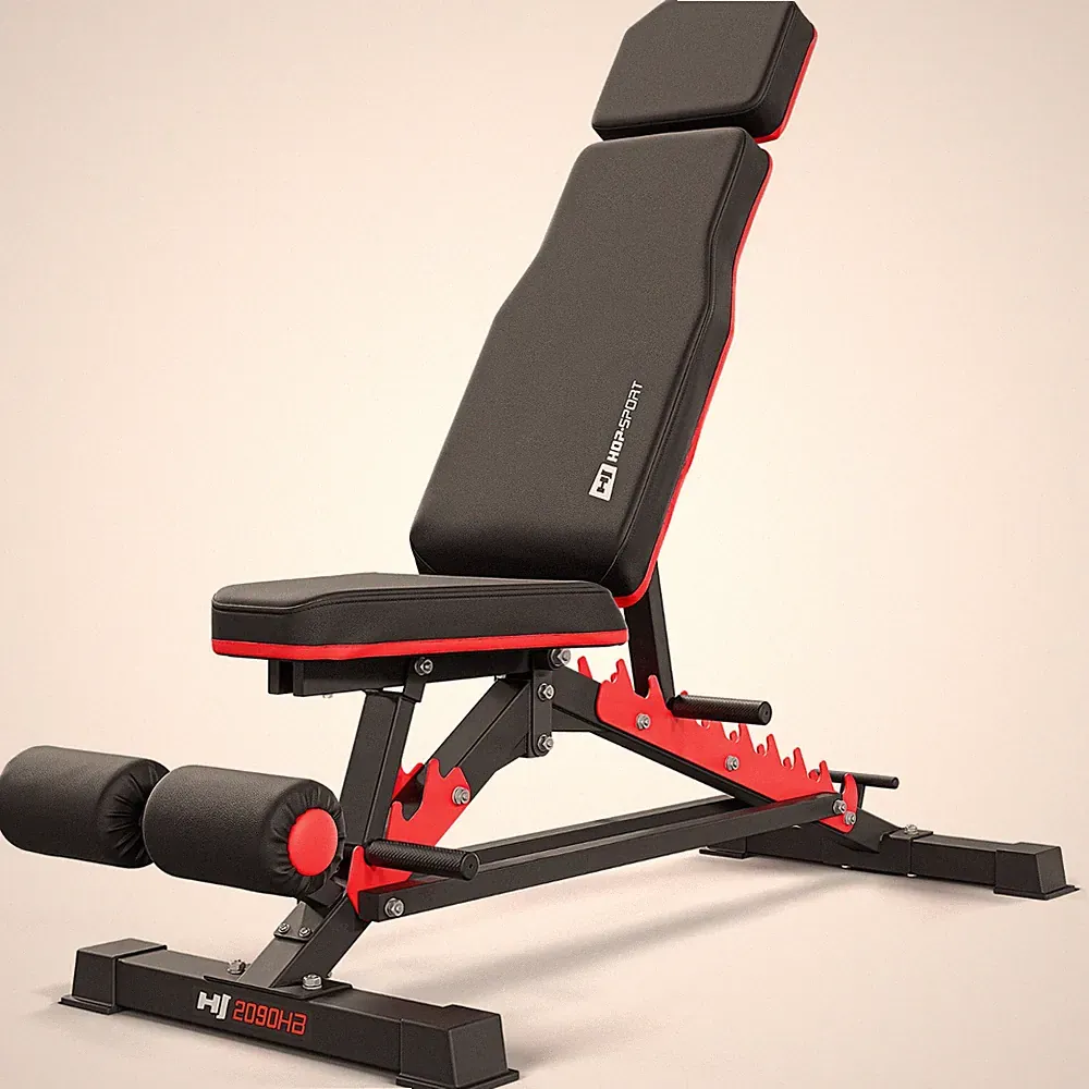 Hop-Sport Hantelbank HS-2090HB stabile und verstellbare Trainingsbank