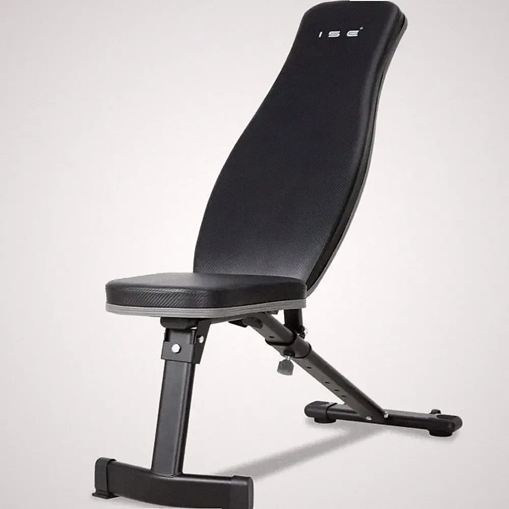 ISE Hantelbank neigbar klappbar verstellbar Heimfitness 120KG SY-5021