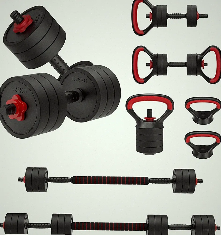 JOROTO Einstellbare Hantel Set, Gewichte 10/30Kg Hanteln Set Mit Stecker, 4 In1