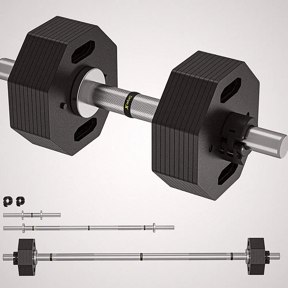 Kurzhantel Langhantel Set 28kg 36kg verstellbar Edelstahl Hantelset