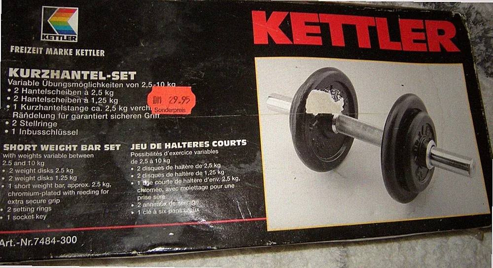 Kurzhantel Set 10 kg mit verstellbaren Gewichten 2x 2,5kg 2x 1,25kg 2,5kg Hantel
