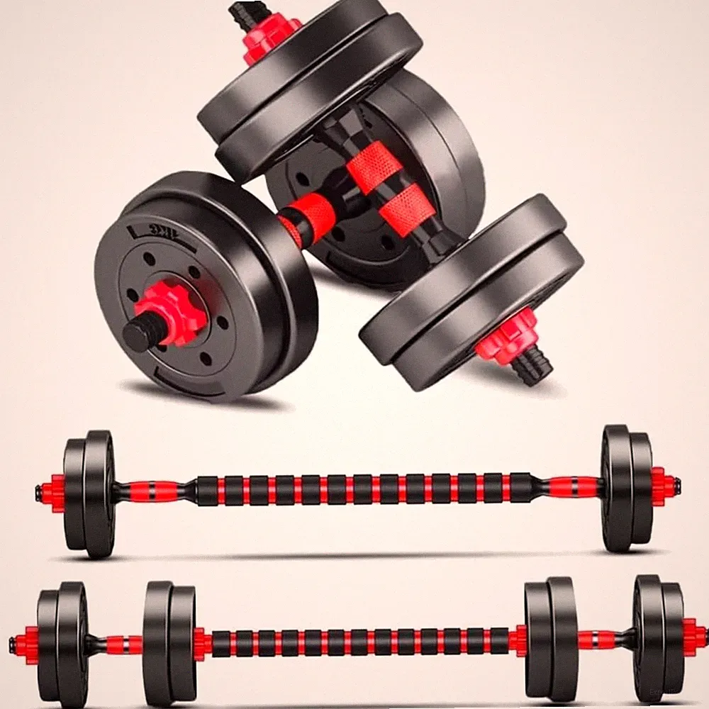Kurzhanteln Set, 10kg, verstellbar, Hantel, Fitness Hantelstangen, 2 in 1