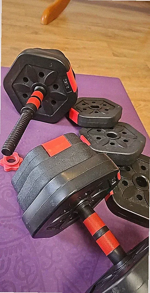 Kurzhantelstangen, 2 Stück, 12 KG