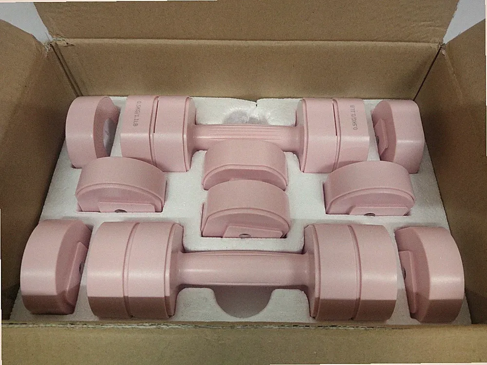 MERACH Verstellbare Hanteln 2er Set 1-4 kg Gewichte Kurzhanteln Rosa
