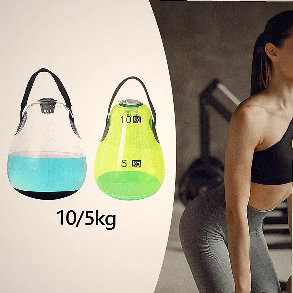 Mit Wasser gefüllte Kettlebell-Wassertasche, Workout, verstellbares