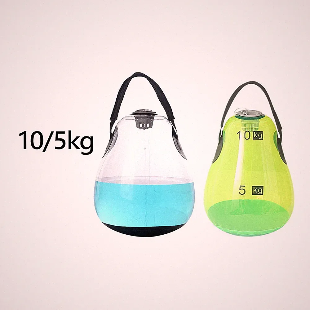 Mit Wasser gefüllte Kettlebell-Wassertasche, Workout, verstellbares
