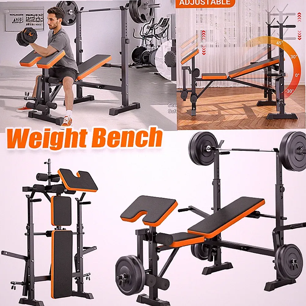 NEU Hantelbank Kraftstation Trainingsbank Workout Bench Verstellbar Bankdrücken