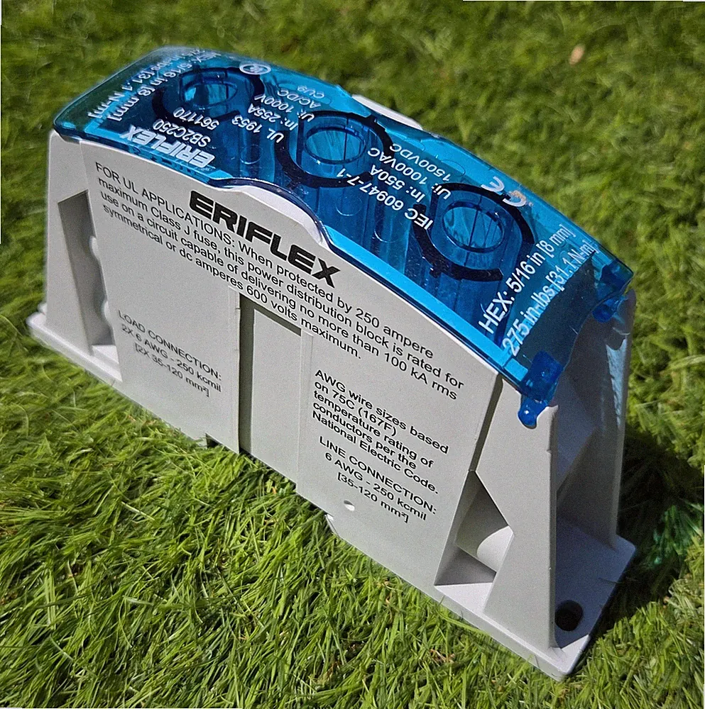 Nvent Eriflex SB2C250 Power Block, 561170. Spleißblock, Kabel - 2 Kabel, 255 A.