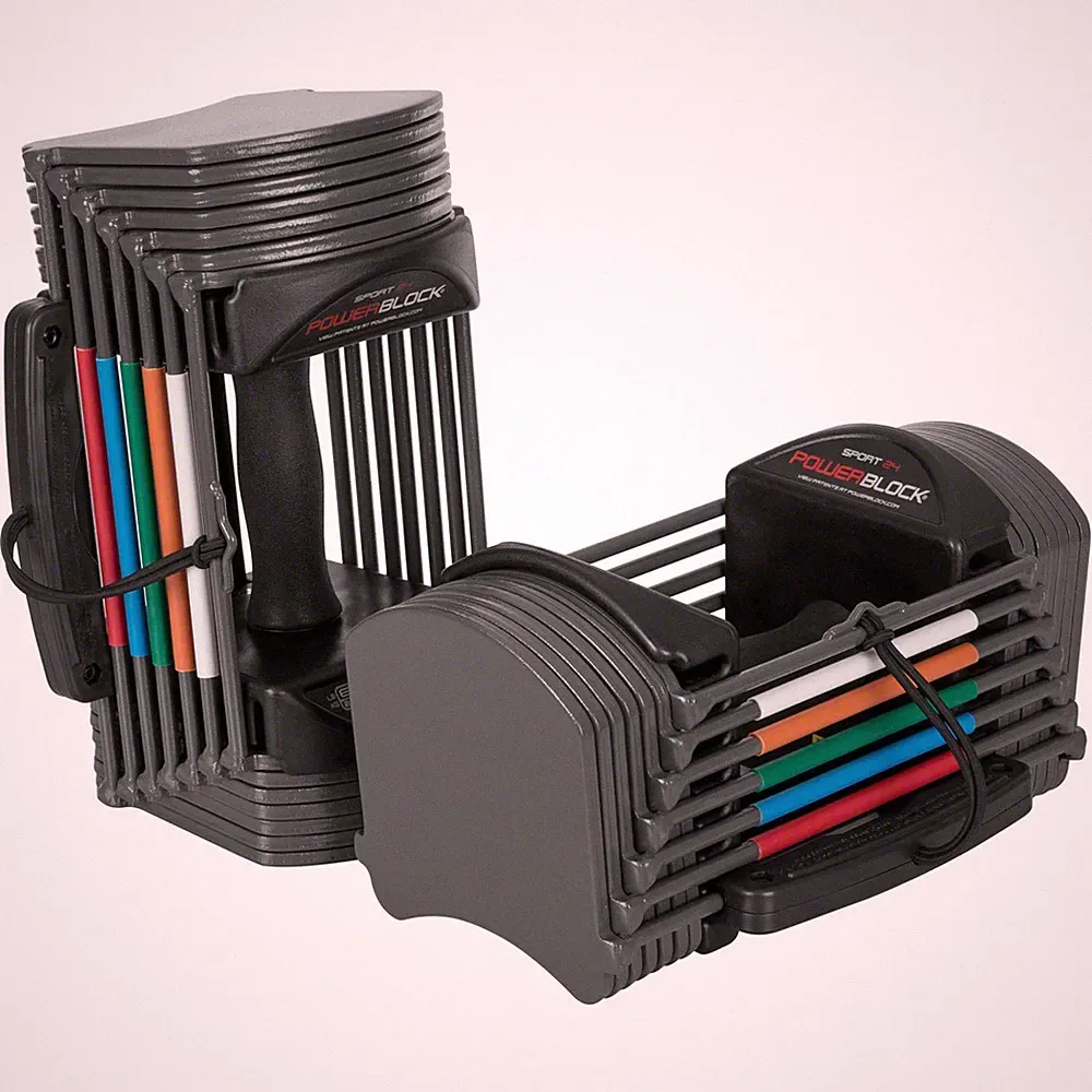 Power Block Hantel 24, Verstellbare Kurzhantel, Powerblock, 1,5 - 11 kg, Paar