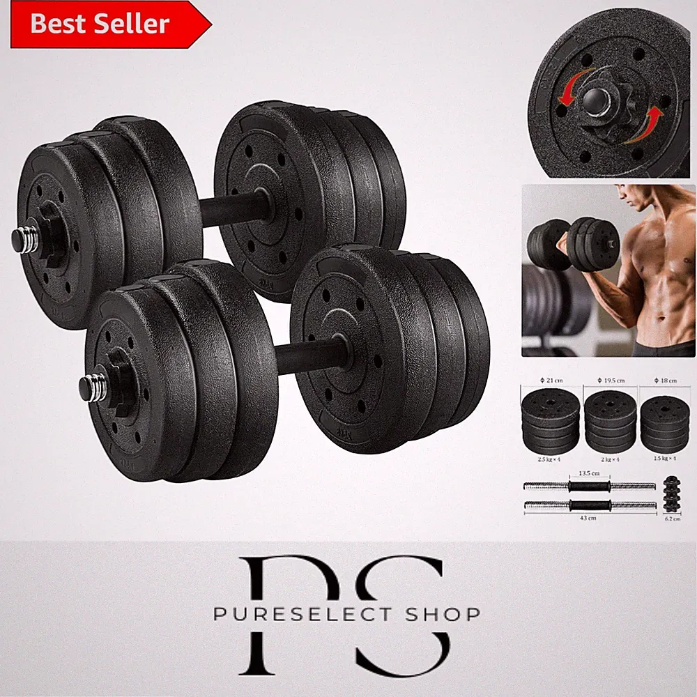 Robustes Hantelset mit sicherem Griff - 25kg für anspruchsvolles Krafttraining